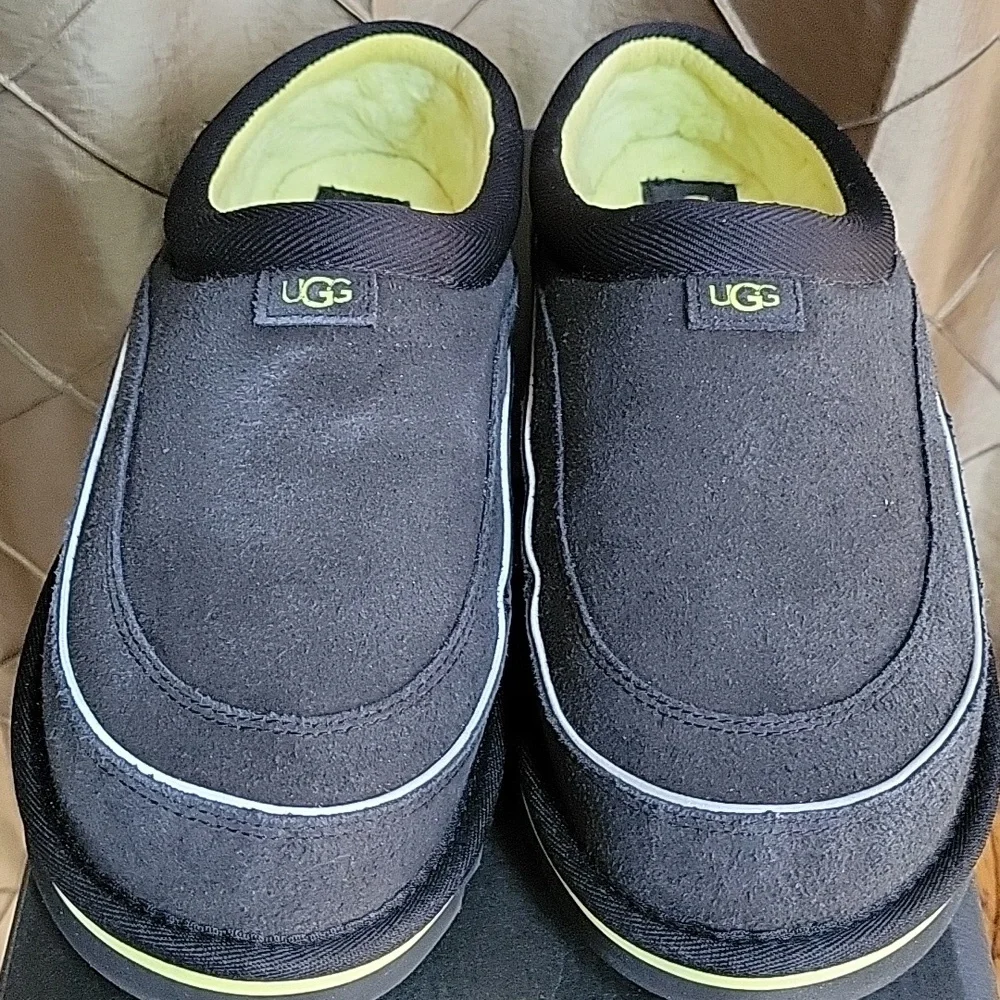 NWT- UGG ‘Tasman Cali Wave’ Eco Suede Fleece Lined Slipper- RARE COLOR
